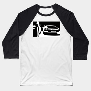 Car Silhouette Baseball T-Shirt
